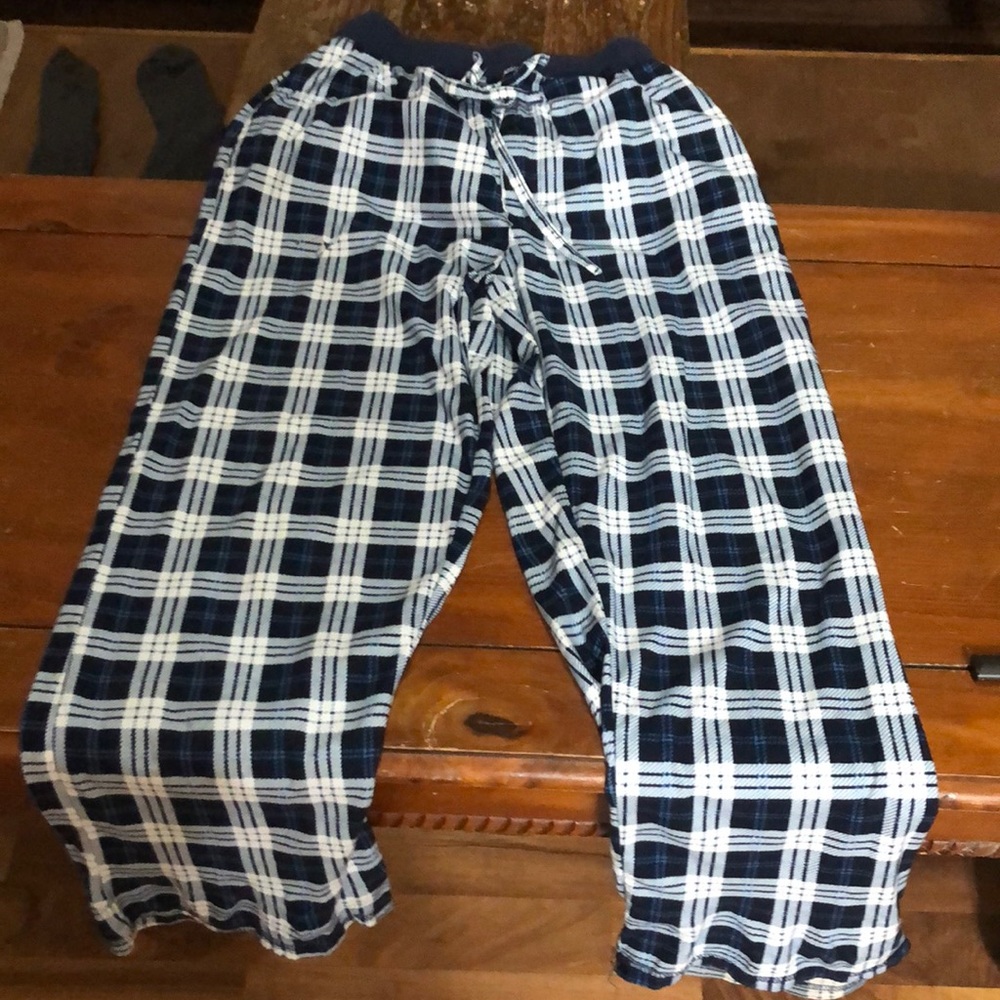 Men’s medium blue and white pajama pants very soft and comfy like new